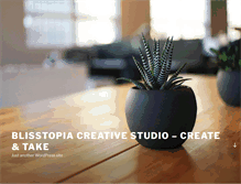 Tablet Screenshot of blisstopia.com